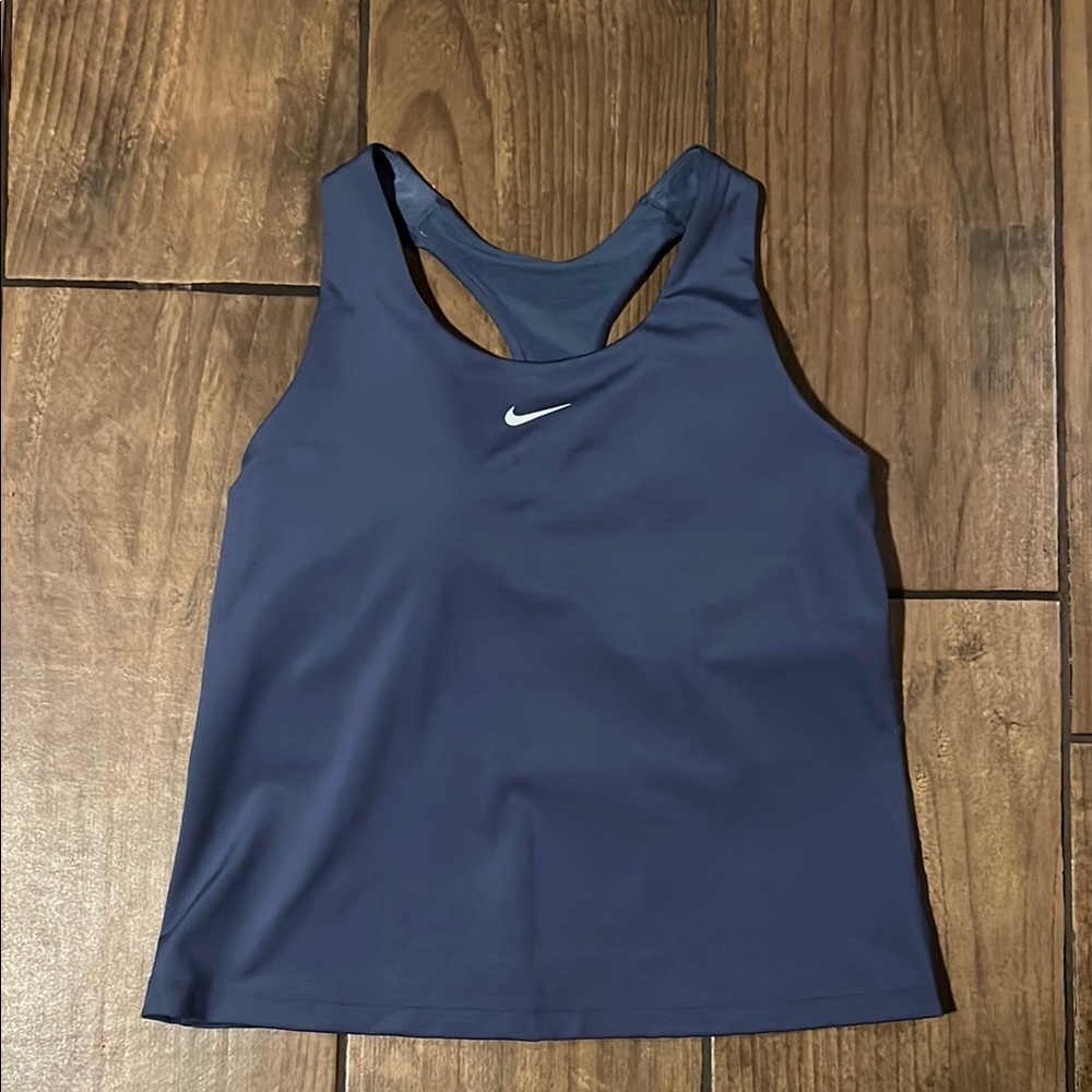 Nike Blue Dri-Fit Tank Top with built in bra